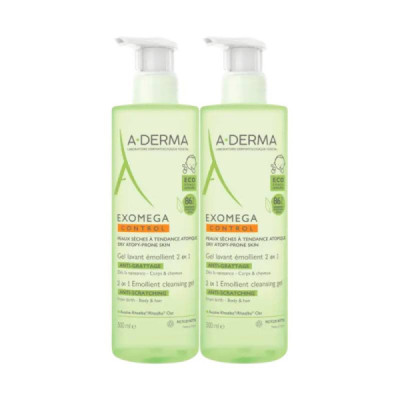 A-Derma Exomega Control Gel Corpo e Cabelo Duo