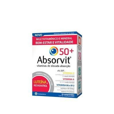 Absorvit 50+ Comp X 30 Comps | Farmácia d'Arrábida