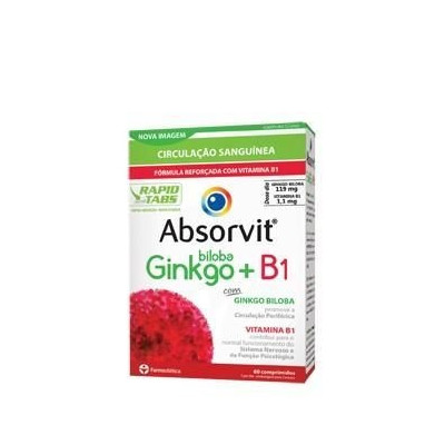 Absorvit Ginkgo Biloba+B1 60 Cp | Farmácia d'Arrábida