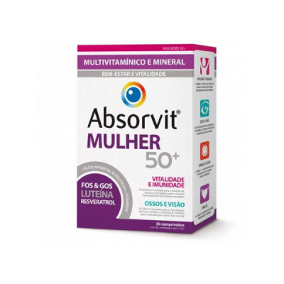 Absorvit Mulher 50+ Comp X30 Comps | Farmácia d'Arrábida
