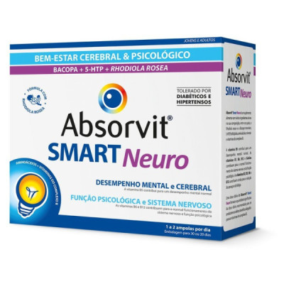 Absorvit Smart Neuro Amp 10mL X 30 | Farmácia d'Arrábida