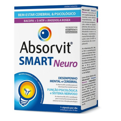 Absorvit Smart Neuro Caps X30 Cáps | Farmácia d'Arrábida