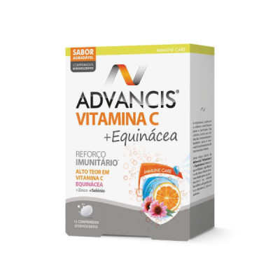 Advancis Vitamina C + Equinácea Comprimidos Efervescentes x12 | Farmácia d'Arrábida