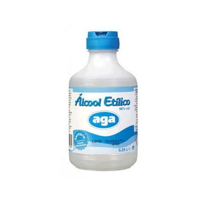 Álcool Puro 96º Álcool 250 mL Aga | Farmácia d'Arrábida