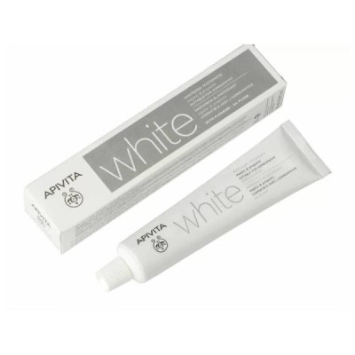 Apivita Pasta de Dentes Branqueadora White 75ml | Farmácia d'Arrábida