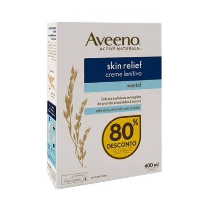 Aveeno Skin Relief Creme Lenitivo de Mentol Duo 80% Desc 2ªUnidade | Farmácia d'Arrábida