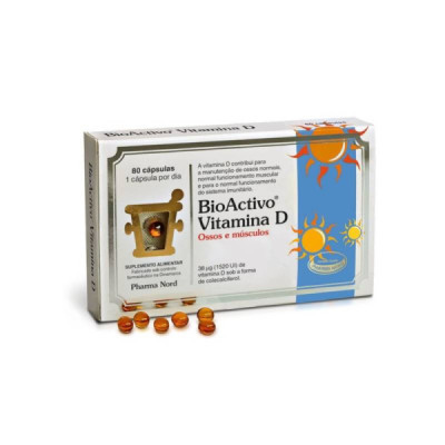 Bioactivo Vitamina D Cápsulas x80 | Farmácia d'Arrábida