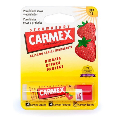 Carmex Stick Labial Morango FPS15 4,25g | Farmácia d'Arrábida