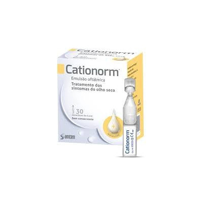 Cationorm Emulsão Oft 0,4 mL X 30