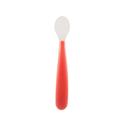 Chicco Colher de Silicone Laranja 6M+