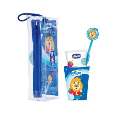 Chicco Conjunto de Higiene Oral Azul 3-6A