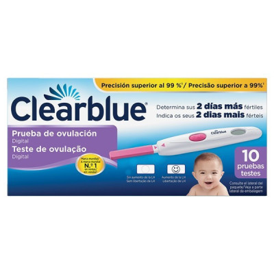 Clearblue Digital Teste Ovulacao X 10 | Farmácia d'Arrábida