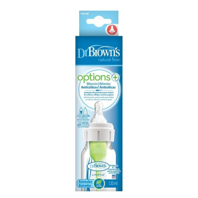 Dr. Browns Options Biberão Estr Tetina Silicone 120mL Verde 152758.5