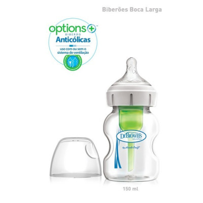 Dr. Browns Options Biberão Larg Vid Tetina Sil150mL 154803.0