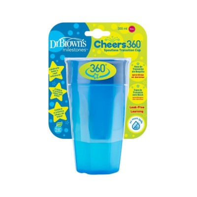 Dr. Browns Vaso 360 S/Boquilha Azul S/Asas 300mL 192456.8