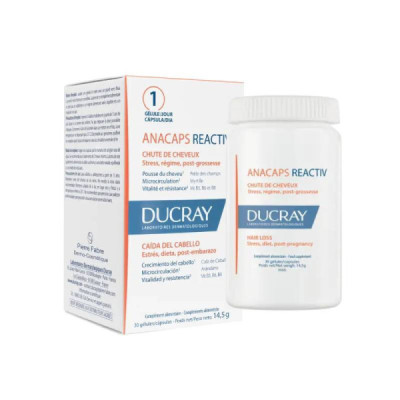 Ducray Anacaps Reactiv Cápsulas x30 | Farmácia d'Arrábida
