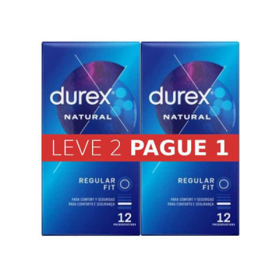 Durex Natural Regular Fit Preservativos Leve 2 Pague 1 | Farmácia d'Arrábida