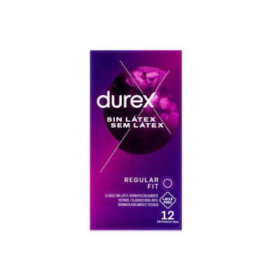 Durex Sem Látex Regular Fit Preservativos x12 | Farmácia d'Arrábida