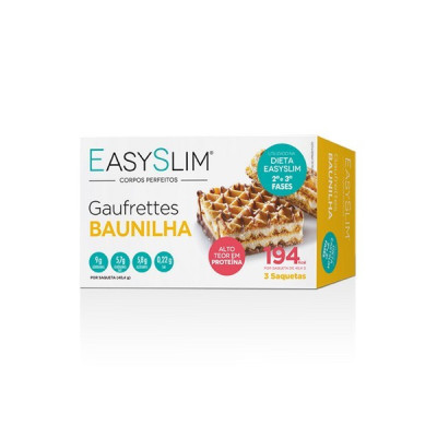 Easyslim Gaufrett Baunilh 40,4G X 3 | Farmácia d'Arrábida