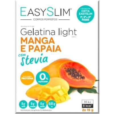 Easyslim Gelatina Lg Mang/Papaia Stev Saqx2 Pó Sol Oral Saq | Farmácia d'Arrábida