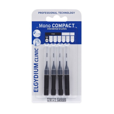 Elgydium Clinic Escovilhão Compact Mono Preto Pack 4x | Farmácia d'Arrábida