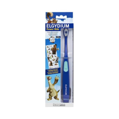 Elgydium Power Kids Escova Elétrica Azul +4A | Farmácia d'Arrábida