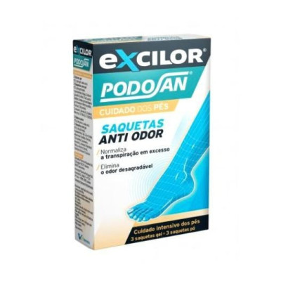 Excilor Podosan Anti Odor Saq Pox3+Gelx3 | Farmácia d'Arrábida