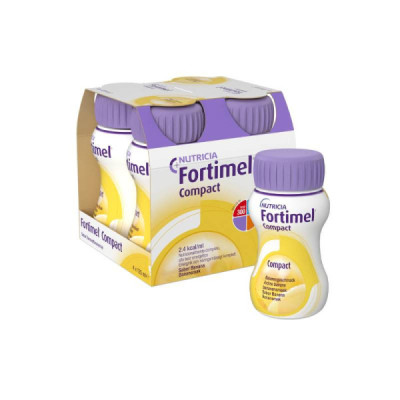 Fortimel Compact Banana 4x125ml | Farmácia d'Arrábida