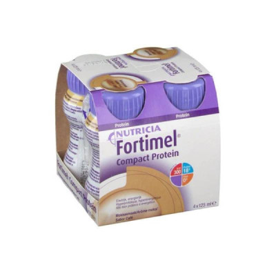 Fortimel Compact Protein Café 4x125ml | Farmácia d'Arrábida