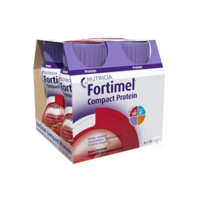 Fortimel Compact Protein Frutos Vermelhos 4x125ml | Farmácia d'Arrábida