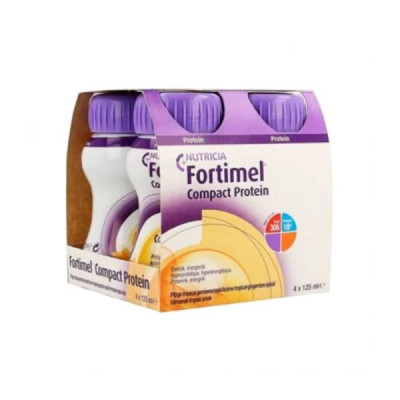 Fortimel Compact Protein Gengibre Tropical 4x125ml | Farmácia d'Arrábida