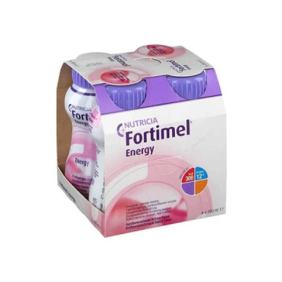 Fortimel Energy Solução Oral Morango 4x200ml | Farmácia d'Arrábida