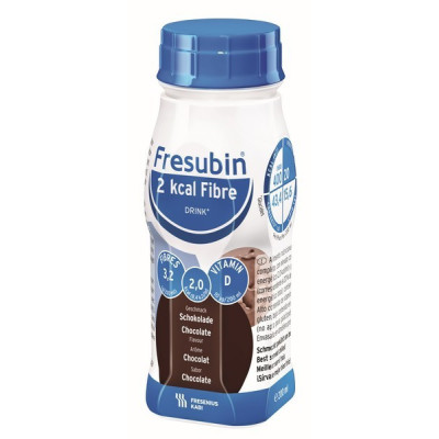 Fresubin 2Kcal Fibre Sol Chocolate 4 X 200 mL | Farmácia d'Arrábida