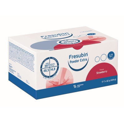 Fresubin Pó Extra Pó Carteiras Morango 7X62G