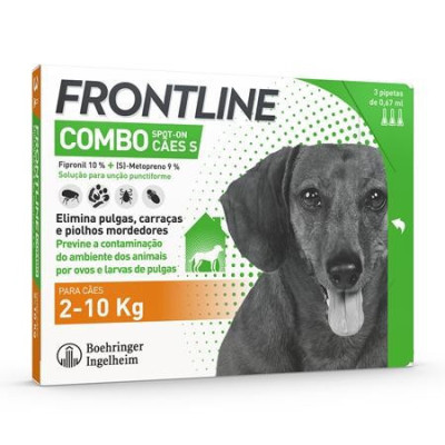 Frontline Combo Sol Cao 2-10Kg 0,67mLx3 | Farmácia d'Arrábida