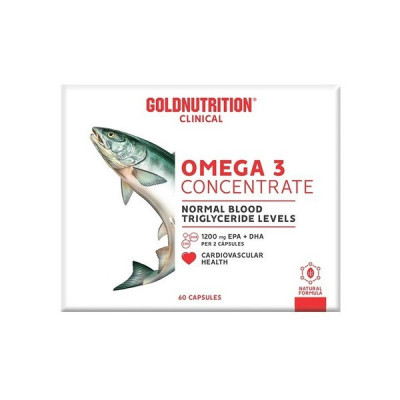 5601607076327 Gold Nutrition Ômega 3 Concentrate Cápsulas x60