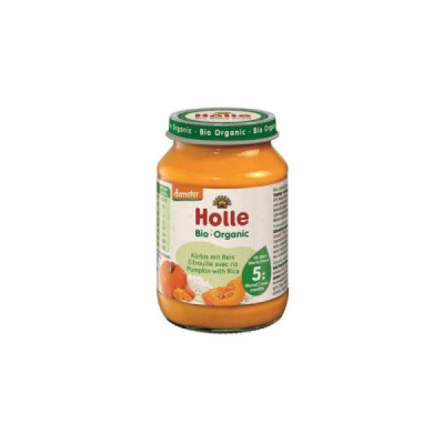 Holle Bio Puré Abóbora Arroz 190g +5M