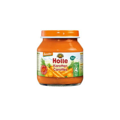 Holle Bio Puré Cenouras 125g +4M