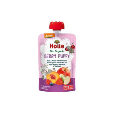 Holle Bio Berry Puppy Puré De Frutos 100g +8M | Farmácia d'Arrábida