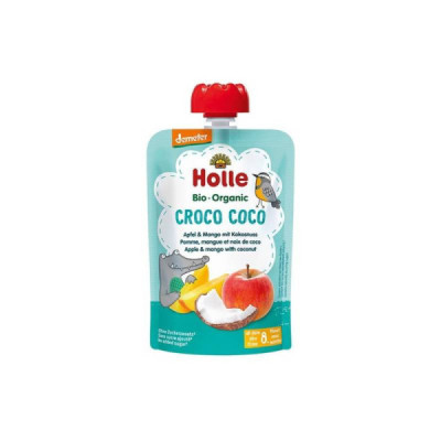 Holle Bio Croco Coco Puré Frutos 100g +8M | Farmácia d'Arrábida