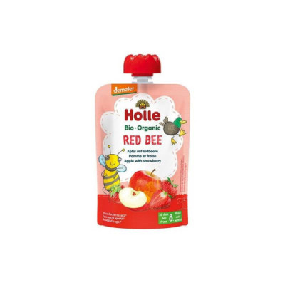 Holle Bio Red Bee Puré Frutos 100g +8M | Farmácia d'Arrábida