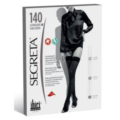 Ibici Meia até à raiz coxa 140 T4 biqueira aberta Cor 36/Chamois