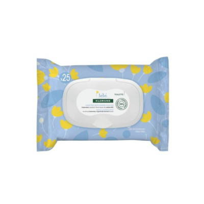 Klorane Bebé Toalhitas de Limpeza Suaves x25