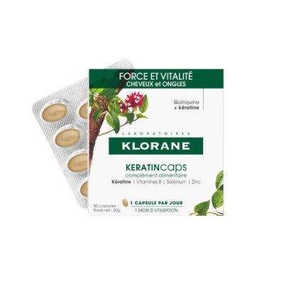 Klorane KeratinCaps Cápsulas x30 | Farmácia d'Arrábida