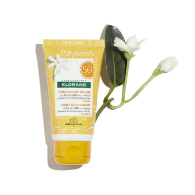 Klorane Polysianes Creme Solar Sublime SPF 50+ Tamanu BIO e Monoï 50ml