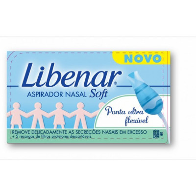 Libenar Baby Aspirador Nasal Soft + Recargas De Filtros Protetores Descartáveis 5 Unidade(S) | Farmácia d'Arrábida