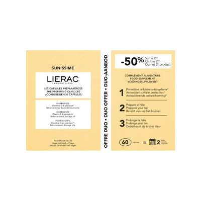 Lierac Sunissime Duo Cápsulas Preparadoras 2x30