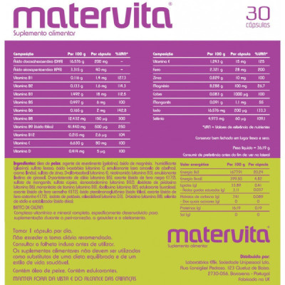 Matervita Caps X 30 | Farmácia d'Arrábida