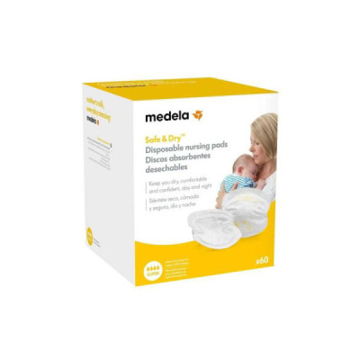 Medela Safe & Dry Protetores de Seio Descartáveis Super x60 | Farmácia d'Arrábida