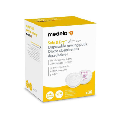 Medela Safe & Dry Protetores de Seio Descartáveis Regular x30